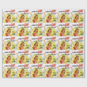 Vintage "om de gay op te wekken" cadeaupapier (Vlak)