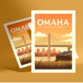 Vintage Omaha Nebraska Briefkaart