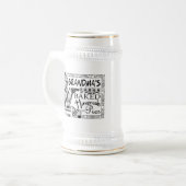 Vintage oma's Homemade Pies Gifts Bierpul (Voorkant links)