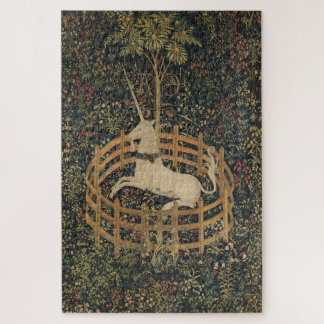 Vintage omheind in Unicorn Painting (1505) Legpuzzel