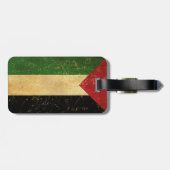Vintage onder Palestijnse vlag Bagagelabel (Achterkant horizontaal)