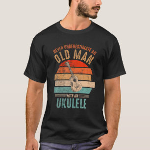 Vintage onderschat nooit een oud Man met een UKU T-shirt