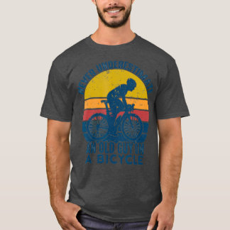 Vintage onderschat nooit een oud Man op een T-shirt