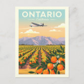 Vintage Ontario California Briefkaart (Voorkant)