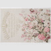 Vintage ontkoppeling van de ephemera- tissuepapier (Voorkant)