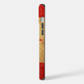 Vintage ontwerp Canadese vlag iPhone Hoesje (Linkerkant)