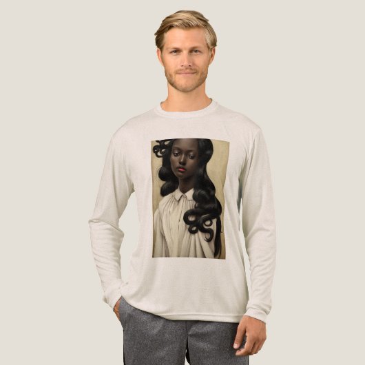 Vintage Onyx Tri-Blend Shirt (Voorkant)