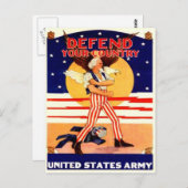 Vintage oom Sam Briefkaart (Voorkant / Achterkant)