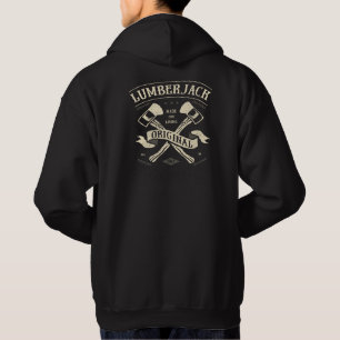 Vintage Oorspronkelijke Houthakker Gekruiste Bijle Hoodie