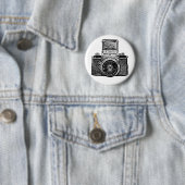 Vintage Oostduitse Camera Ronde Button 5,7 Cm (In situ)