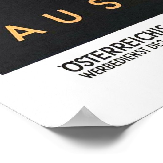 Vintage, Oostenrijk Poster (Hoek)