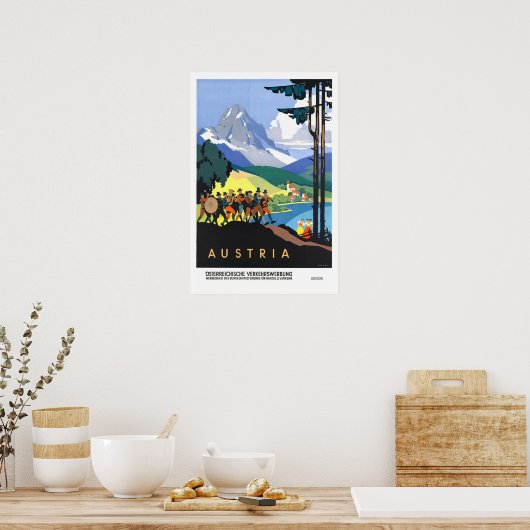 Vintage, Oostenrijk Poster (Keuken)