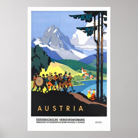 Vintage, Oostenrijk Poster (Voorkant)