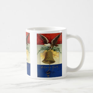 Vintage op 4 juli met Eagle en Liberty Bell Koffiemok