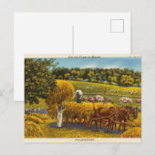 Vintage, op het Boerderij in Maine, Vacationland Briefkaart (Voorkant / Achterkant)