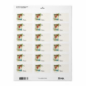 Vintage op het Nativiteit Gift Label (Full Sheet)