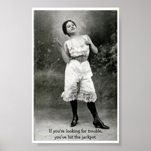 Vintage - op zoek naar problemen, poster (Voorkant)