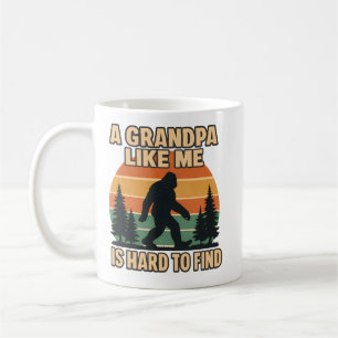 Vintage Opa Bigfoot Retro Sasquatch Grappig Koffiemok