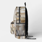 Vintage Open Boeken Boeken Pagina's Bedrukte Rugzak (Rechts)