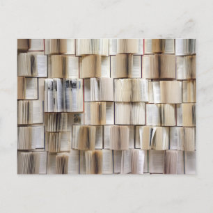 Vintage Open Boeken Boeken Pagina's Briefkaart