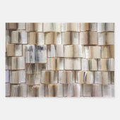 Vintage Open Boeken Boeken Pagina's Inpakpapier Vel (Voorkant 3)