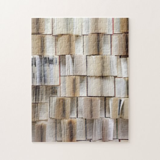 Vintage Open Boeken Boeken Pagina's Legpuzzel (Verticaal)