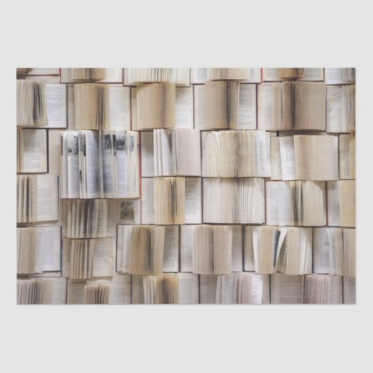 Vintage Open Boeken Boeken Pagina's Tissuepapier (Voorkant)