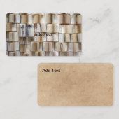 Vintage Open Boeken Boeken Pagina's Visitekaartje (Voorkant / Achterkant)