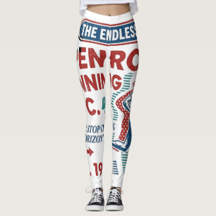 Vintage Open Road Running Club Retro Runner T-shir Leggings