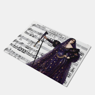 Vintage Opera Gothic Queen of the Night Art  Deurmat