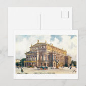 Vintage Opera House in Frankfurt , Germany Briefkaart (Voorkant / Achterkant)