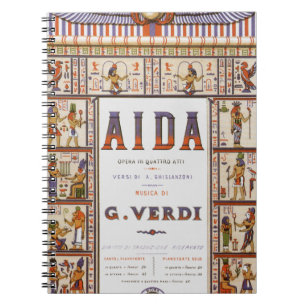 Vintage operamuziek, Egyptische Aida van Verdi Notitieboek