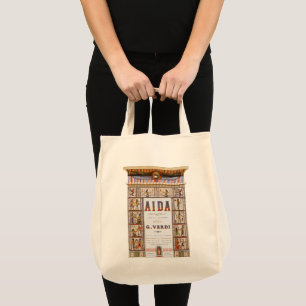 Vintage operamuziek, Egyptische Aida van Verdi Tote Bag
