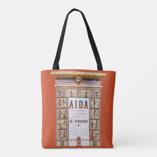 Vintage operamuziek, Egyptische Aida van Verdi Tote Bag