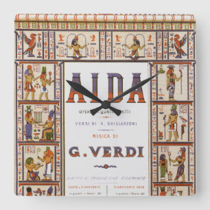 Vintage operamuziek, Egyptische Aida van Verdi Vierkante Klok