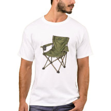 Vintage opvouwbare campingstoel Retro outdoor kuns