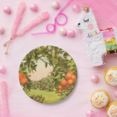 Vintage Orange Grove Papieren Bordje (Feest)