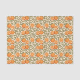 Vintage Oranges Arts Crafts Pattern  Tissuepapier