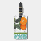 Vintage  Oranje bagagelabel (Voorkant verticaal)