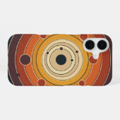 Vintage Orbitale Ringen iPhone 16 Hoesje (Achterkant horizontaal)