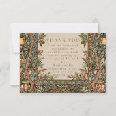 Vintage Orchard Botanical Wedding Bedankkaart (Voorkant)