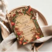 Vintage Orchard Botanical Wedding Kaart