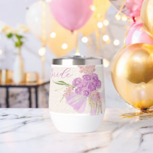 Vintage Orchid Ombré Boog en Boeket-Bruiden