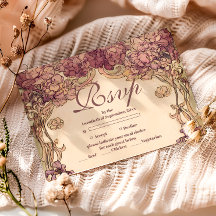 Vintage Orchidee Art Nouveau Quinceañera