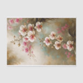 Vintage Orchidee Kunst Decoupage Tissuepapier (Voorkant)