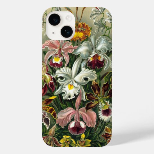 Vintage Orchideeën Case-Mate iPhone Case (Achterkant)