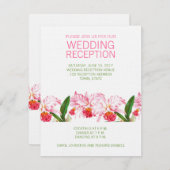 VINTAGE ORCHIDS WEDDING RECEPT| PINKGROENEN KAART (Voorkant / Achterkant)