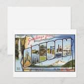 Vintage Oregon Briefkaart (Voorkant / Achterkant)
