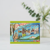 Vintage Oregon  Groet Briefkaart (Staand voorkant)