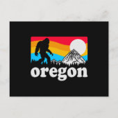 Vintage Oregon Pride Bigfoot Briefkaart (Voorkant)